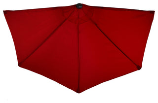 Pure Garden 9' Half Round Patio Umbrella, Red