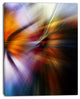 "Red Orange Fusion of Hues" Abstract Digital Art Canvas Print