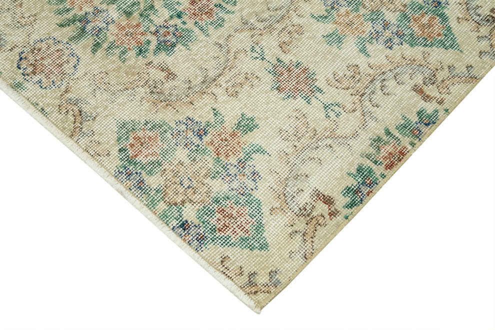 Rug N Carpet - Handmade Anatolian 3' 7" x 6' 9" Distressed Small Area Rug