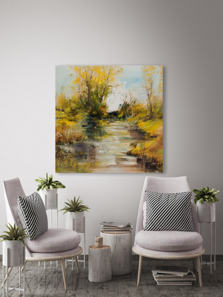 "Feeling Good-Natured" Painting Print on Wrapped Canvas, 48x48