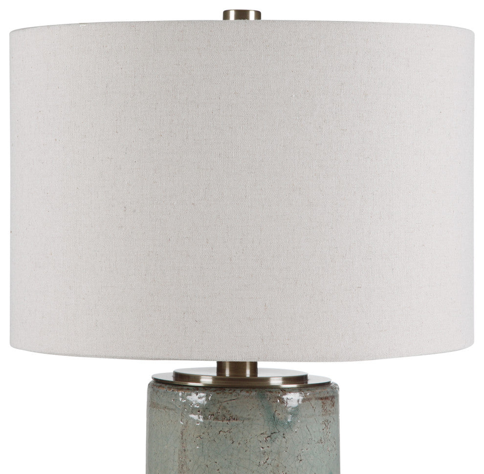 Uttermost Callais Crackled Aqua Table Lamp