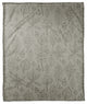 Green Leaf Pattern 50x60 Coral Fleece Blanket