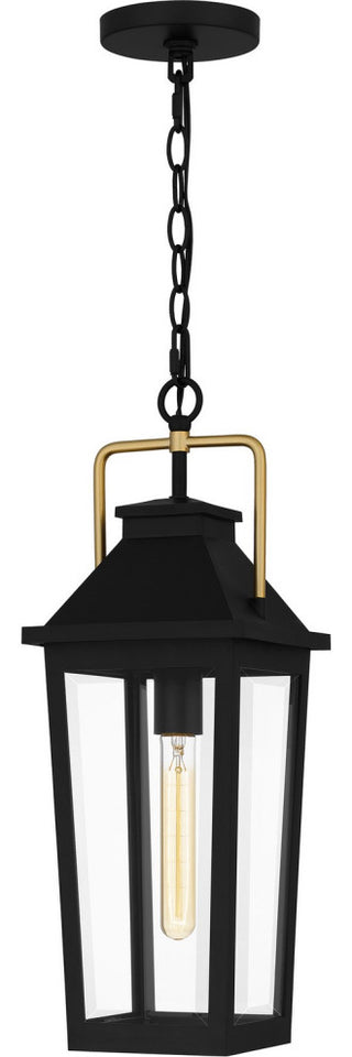Quoizel BUK1907MBK 1-Light Outdoor Hanging Lantern, Buckley