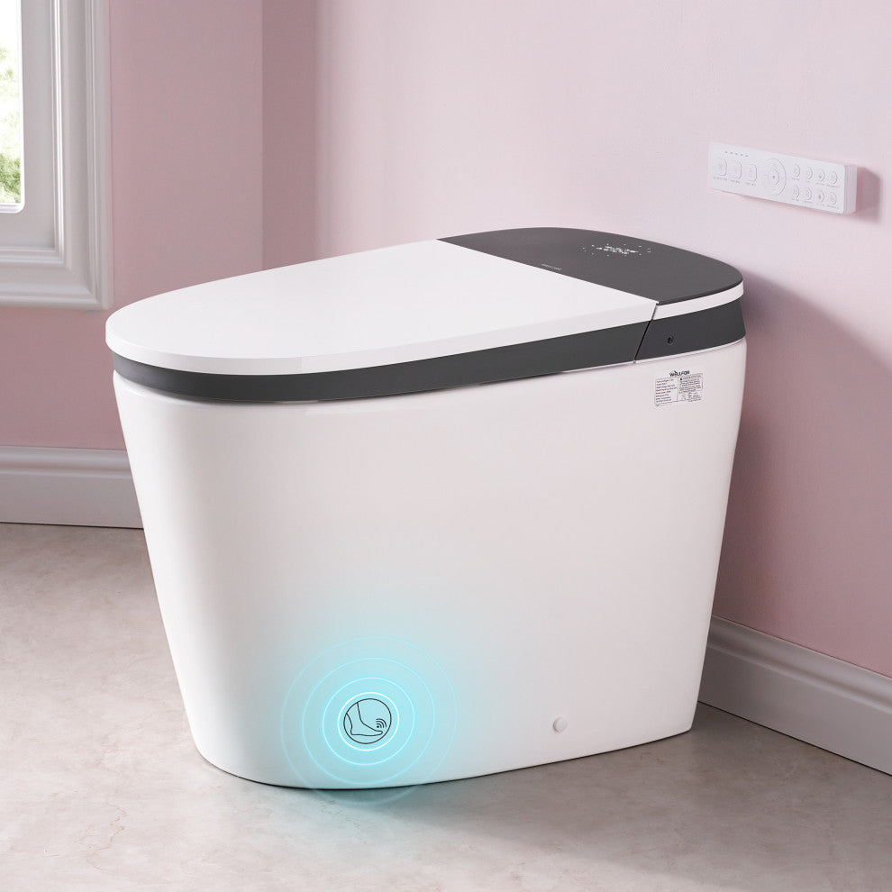 Smart Toilet with Remote Control, Heated Seat, LED Display, and Automatic Flush