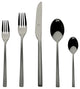 Atena Flatware Set 5 Pcs. Frozen Black Gold