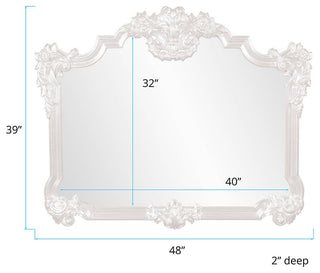 Howard Elliott Avondale Mirror, White