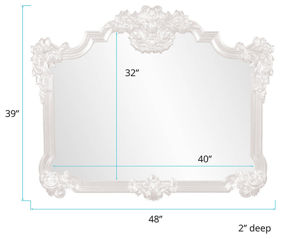 Howard Elliott Avondale Mirror, White