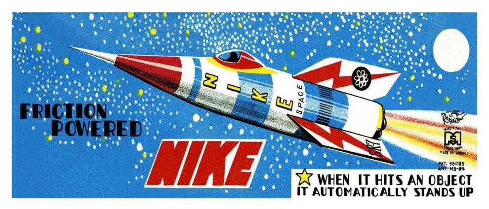 "Friction Powered Nike" Digital Paper Print by Retrorocket, 46"x20"