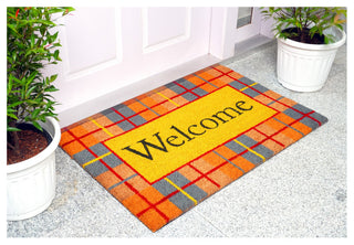 Calloway Mills 107601729 Fall Plaid Doormat, 24x36