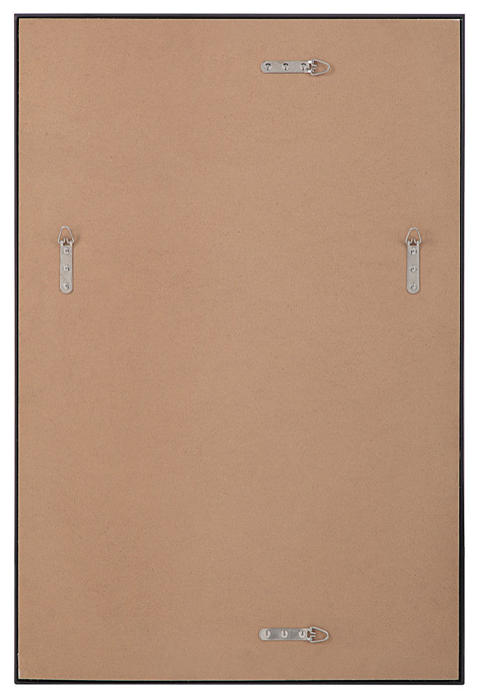 Lausanne 36" Tall Rectangular Mirror, Matte Black