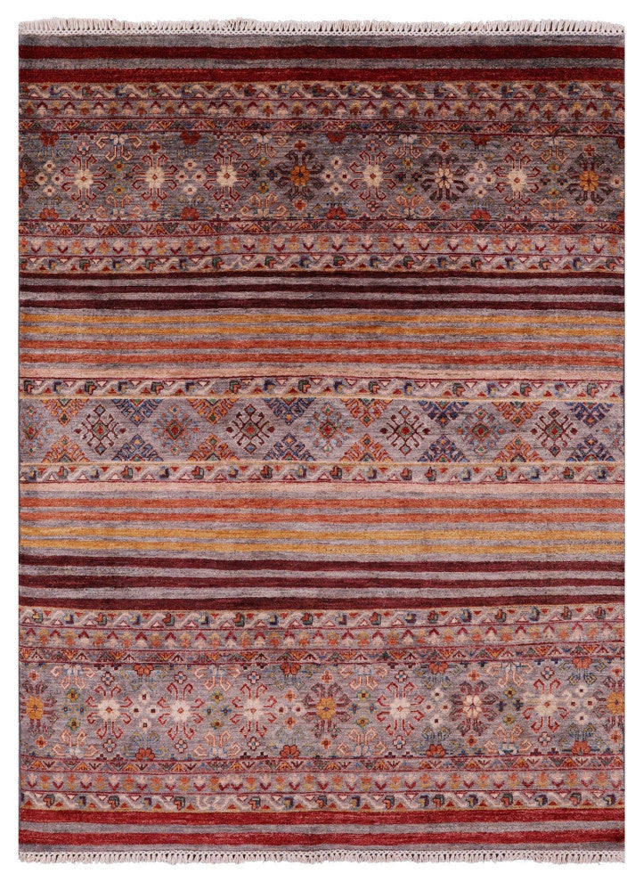 Khorjin Super Kazak Handmade Wool Rug 5' 0" X 6' 10" Q11284