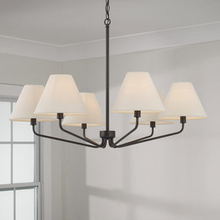 Capital Lighting 456661-713 Chadwick 6 Light 34"W Chandelier - Espresso
