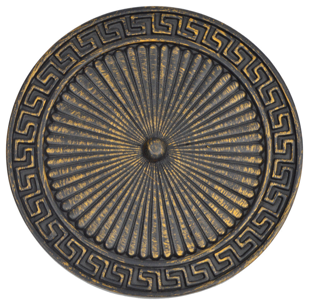 Large Agia Medallion Drapery Holdback, Burnt Gold, Set of 1