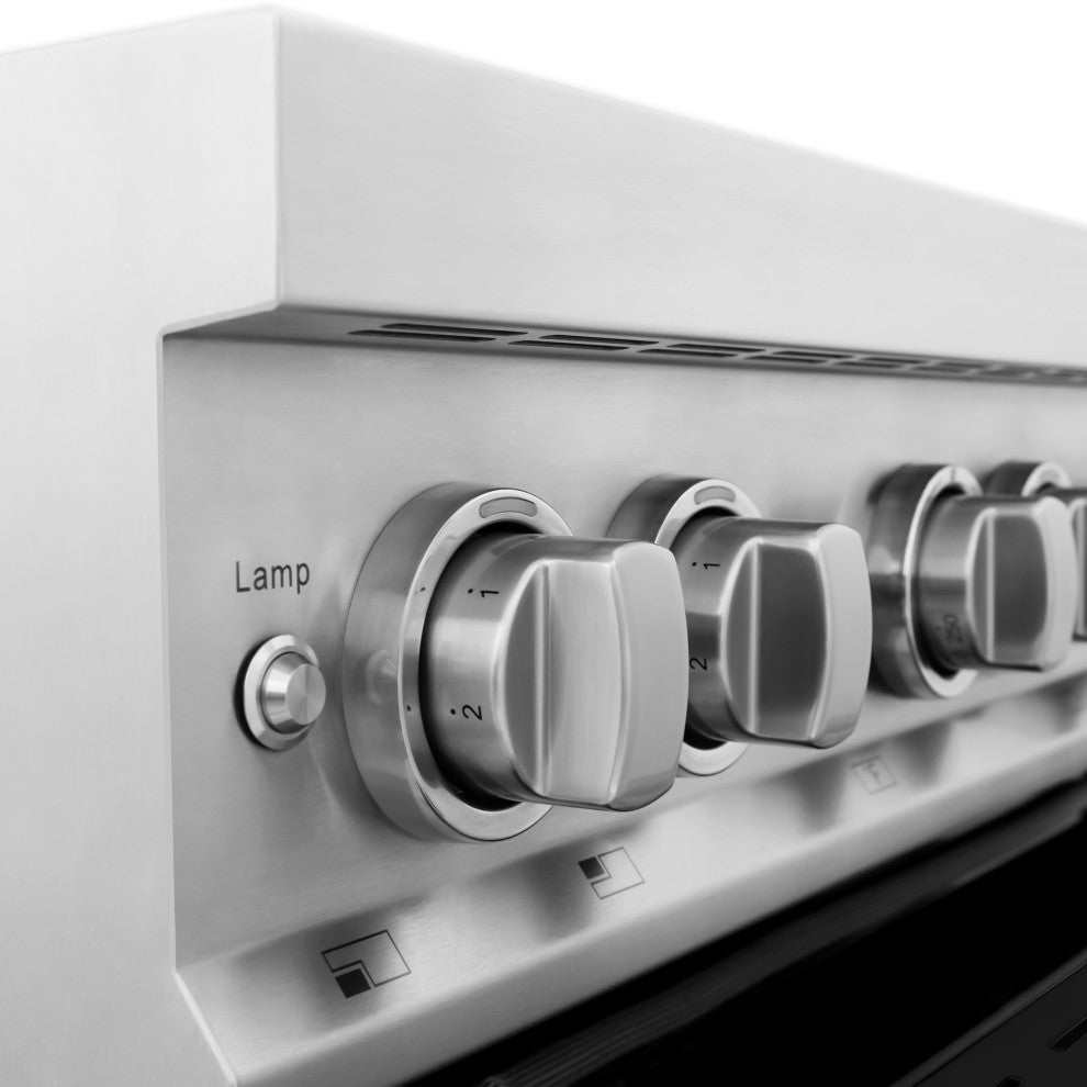 ZLINE 30 Induction Range, Stainless Steel With a Black Matte Door RAIND-BLM-30