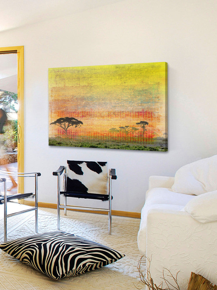 "Orange Plains" Print on Canvas, 60"x40"