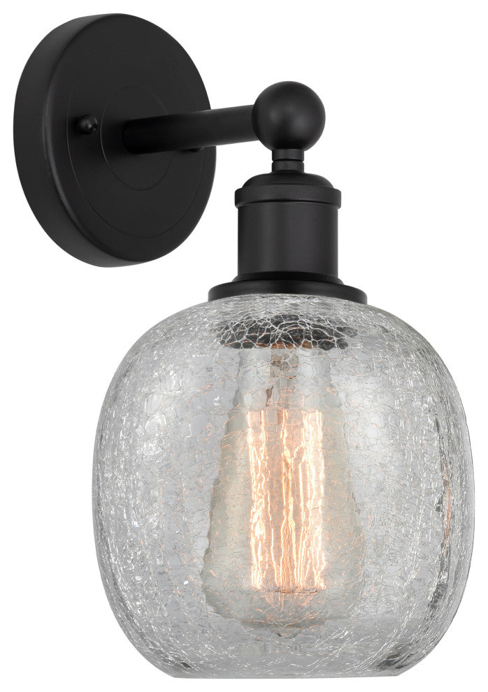 Innovations 616-1W-BK-G105 Belfast 1 Light 6" Sconce, Matte Black