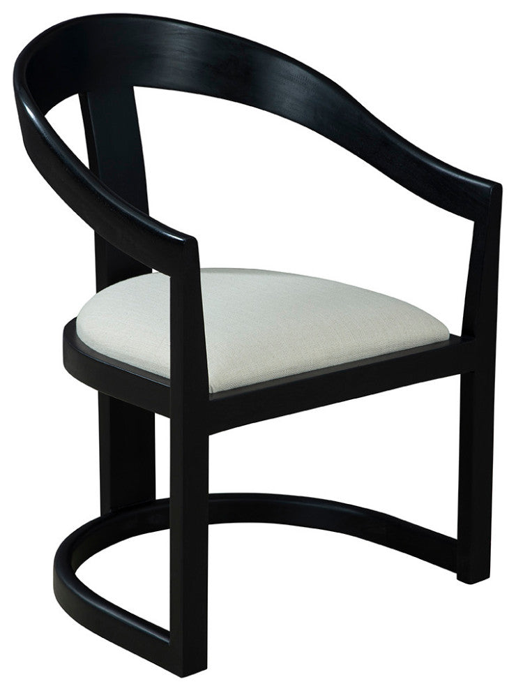 Salida Mahogany Upholstered Dining Chair, Black