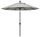 9' Aluminum Umbrella Push Tilt, Granite