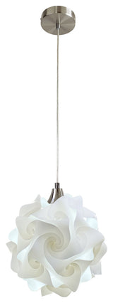 Hado Pendant Light, Nickel, Small