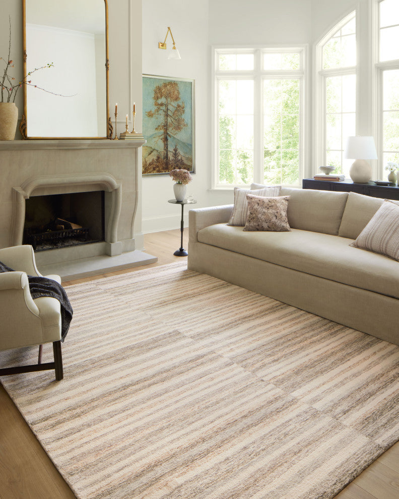 Chris Loves Julia x Loloi Chris Ivory / Clay 2''-3" x 3''-9" Accent Rug