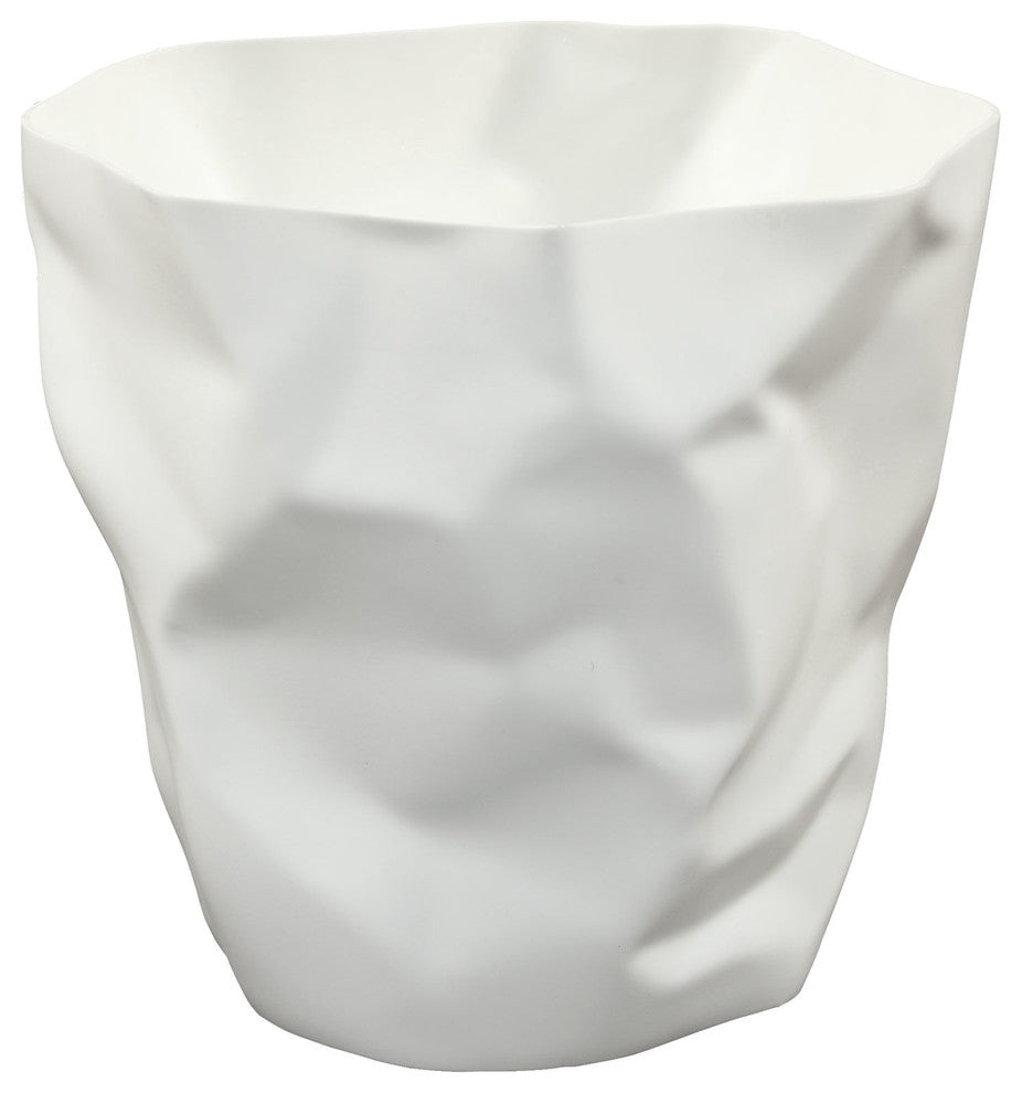 Modern Contemporary Living Room Trash Bin White
