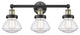 Olean 3-Light 25" Bath Vanity Light, Black Antique Brass Finish, Clear Shade