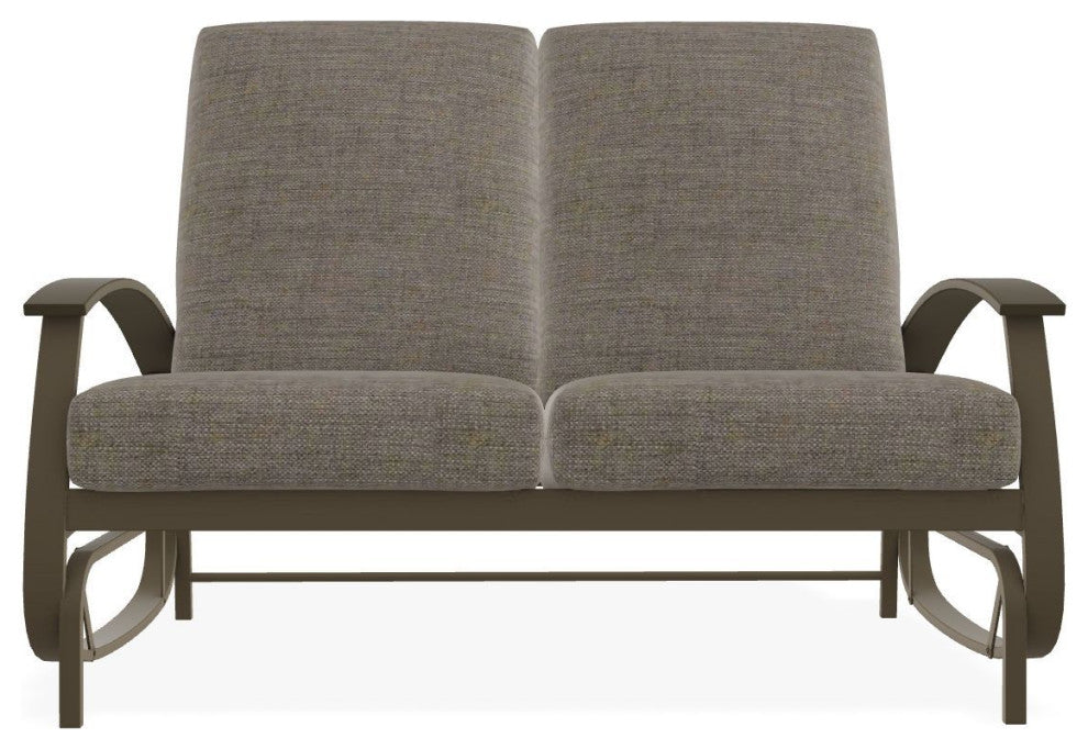 Belle Isle Cushion Deep Seating 2-Seat Glider, Cast/Beachwood