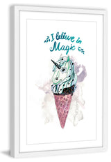 "I Believe in Magic" Framed Painting Print, 24"x36"