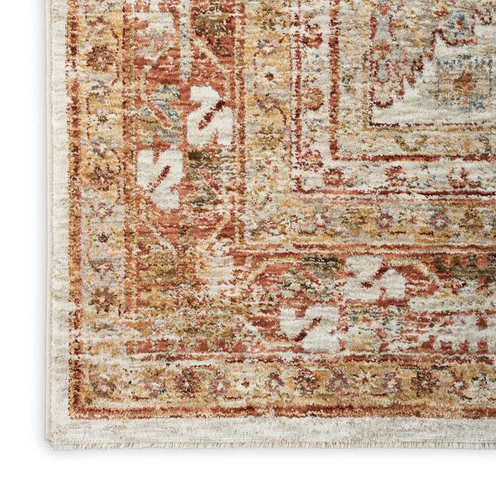 Nourison Home 5'3"x7'8" Petra Rust Area Rug