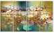 Chamomile Flowers in Summer Garden, Landscape Canvas Print, 48"x28", 4 Panels