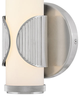 Hinkley Femi 13" Small LED Bath Vanity Sconce, Brushed Nickel+Etched Opal Glass