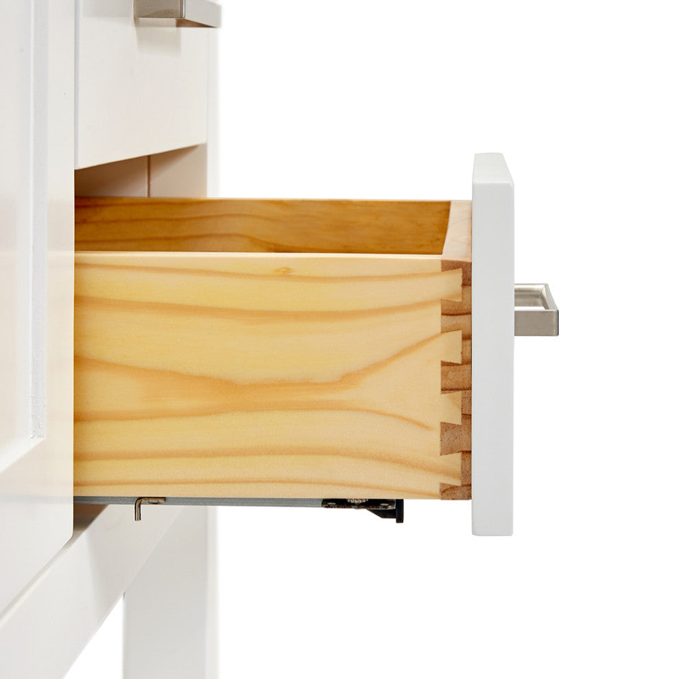 Ariel Magnolia 49" Oval Sink Bath Vanity Carrara Marble Gray