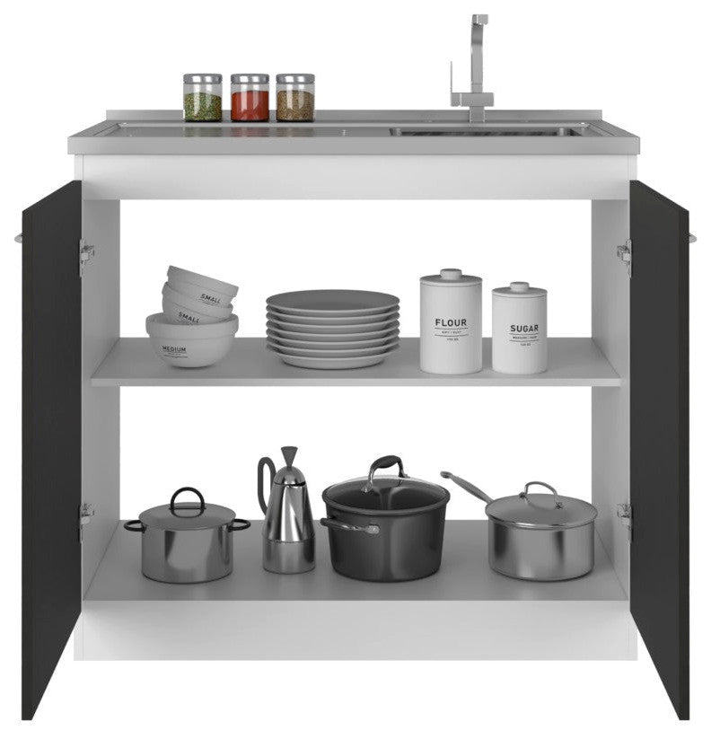 Utility Sink Vernal, Kitchen, White / Black