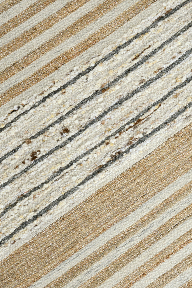 Classic Home Pego Stripe Natural Multi 8x10 Rug