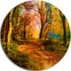 Beauty Of Nature, Landscape Disc Metal Wall Art, 36"