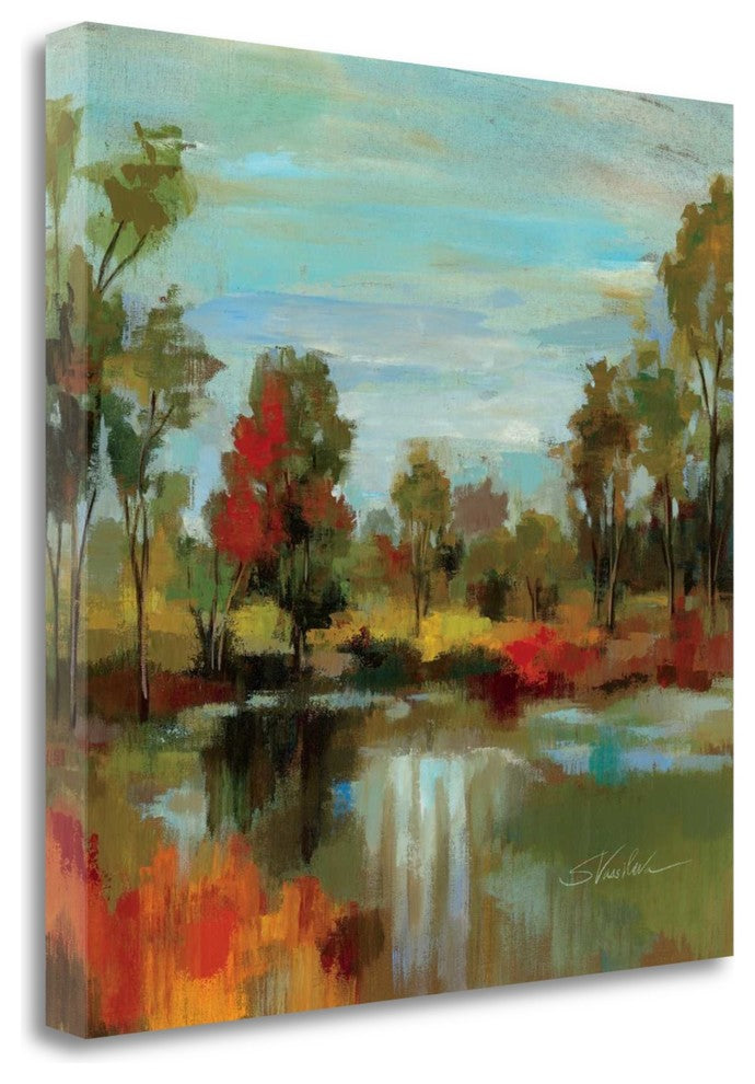 "Hidden Pond Hues I" By Silvia Vassileva, Giclee Print on Gallery Wrap Canvas