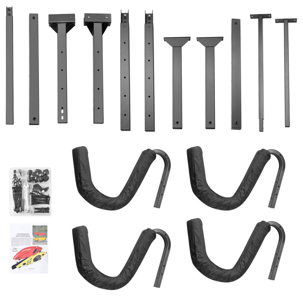Leisure Sports Kayak Rack Heavy Duty Freestanding Indoor Outdoor Storage