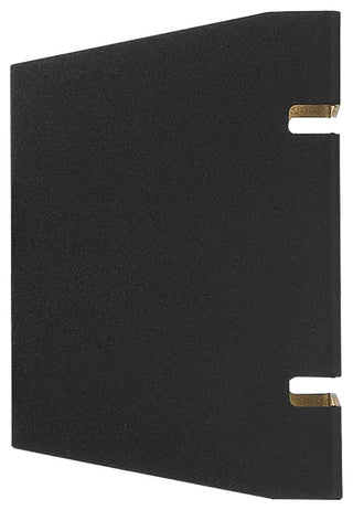 La Vida Bi-Directional Wide Outdoor LED Wall Mount, Black