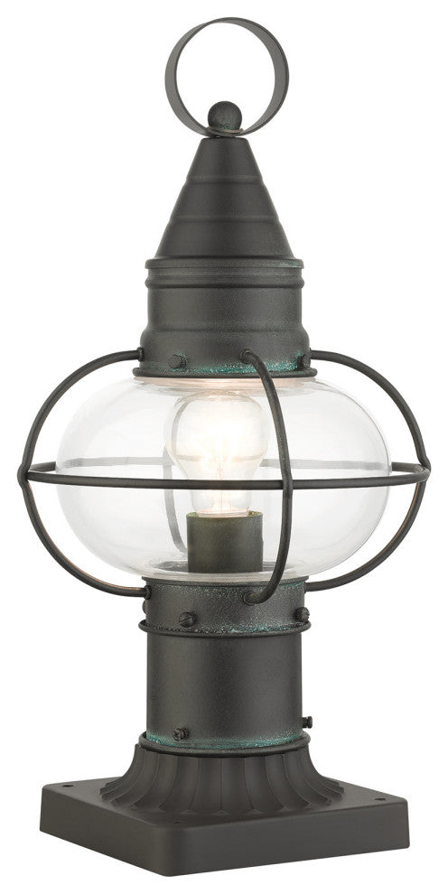 Charcoal Nautical, Farmhouse, Bohemian, Colonial, Outdoor Post Top Lantern