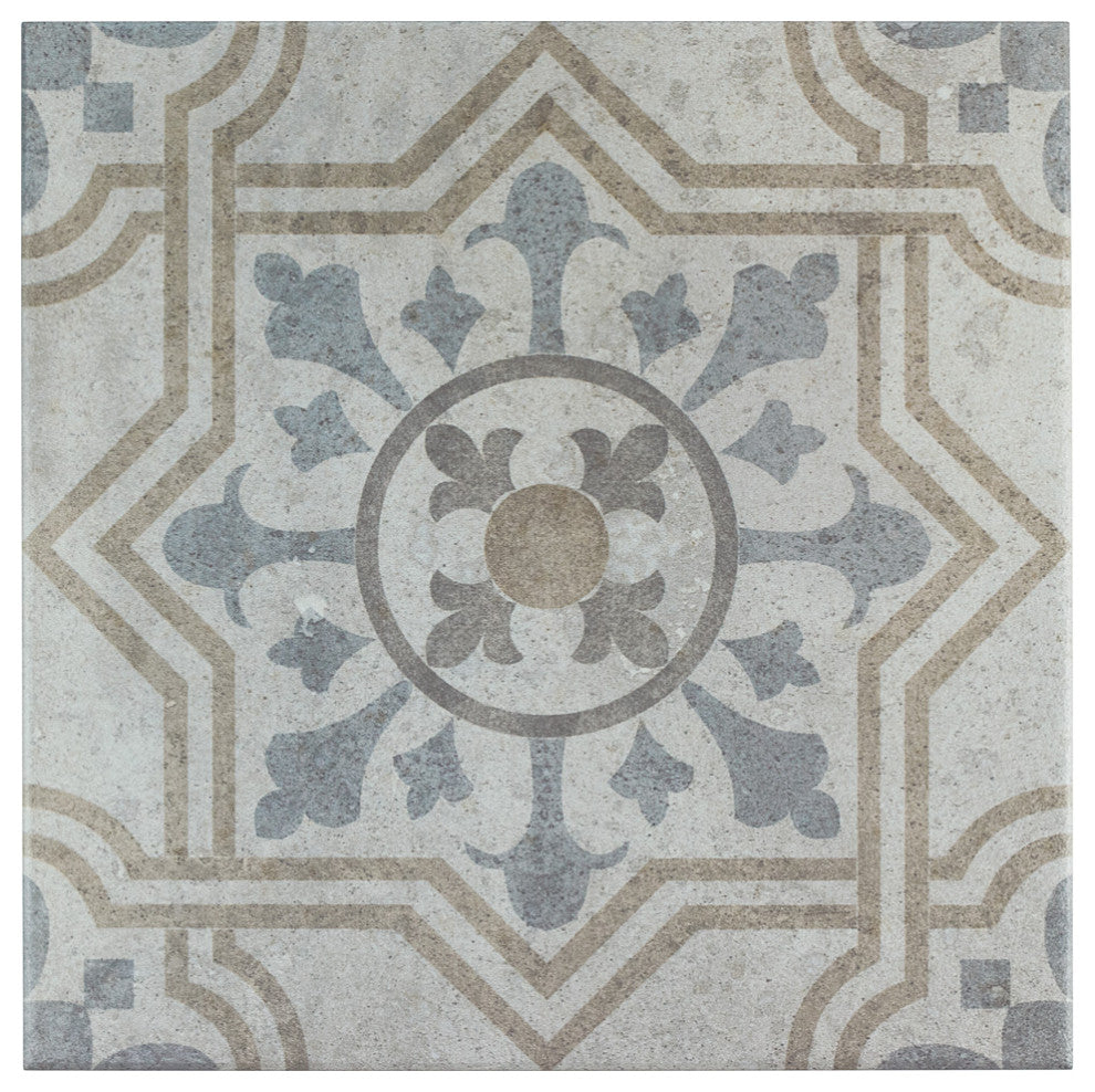 Llanes Ceramic Floor and Wall Tile, Mix, Sample