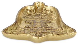 Christmas Bell Cast Iron Gold Catchall Tray