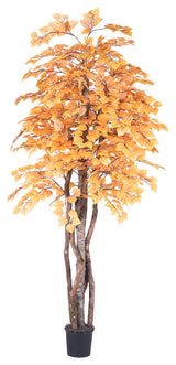 Vickerman 6' Golden Aspen Executive Tree in Black Pot