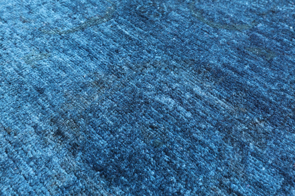 7' 9" X 9' 9" Full Pile Overdyed Hand Knotted Wool Rug - Q12856