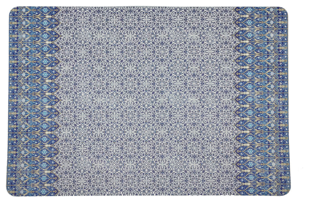 Iznik Classic Rectangle Pebble Placemats, Set of 4