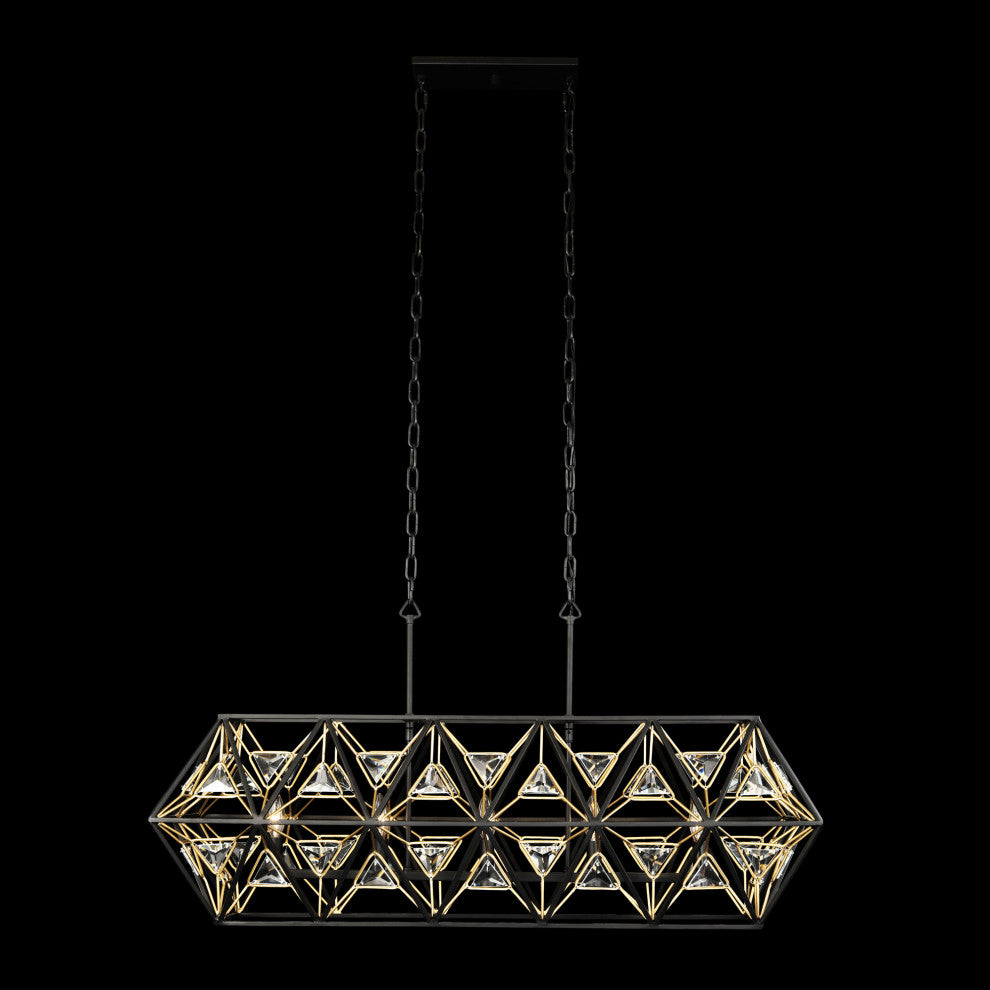 Marcia 5-Lt Linear Pendant - MB/FG