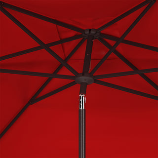 Safavieh Milan 7.5'Square Umbrella, Red