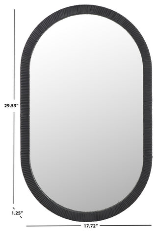 Safavieh Minna 17.72" Mirror, Black