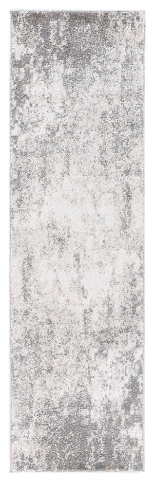 Yasmin Acy Runner, Gray, 2'6" x 8', Abstract
