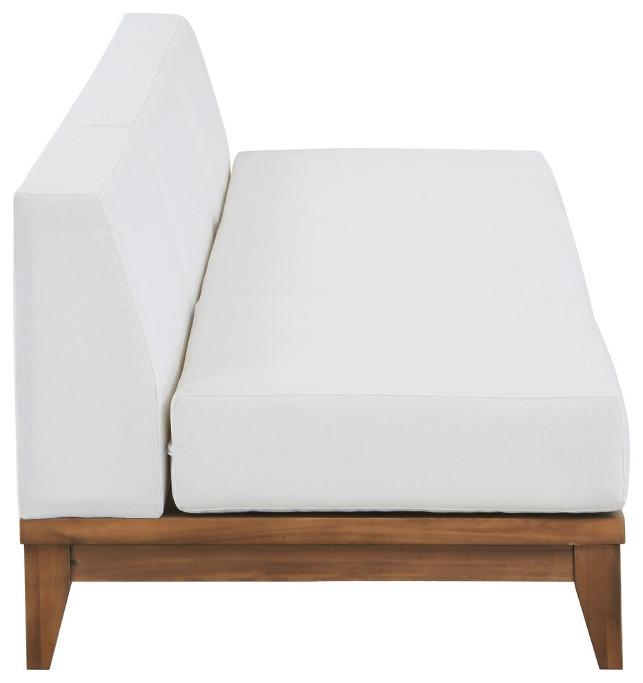 Rio Water Resistant Fabric  Patio 3-Piece Modular Sofa, Off White