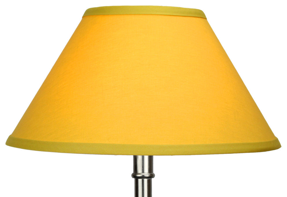 Fenchel Shades, 6"x14"x8" Spider Attachment Empire Lamp Shade, Linen Curry